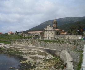 Oia monastery on galician coast